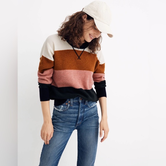 Madewell Sweaters - Madewell Cashmere Sweater in Vernon Stripe